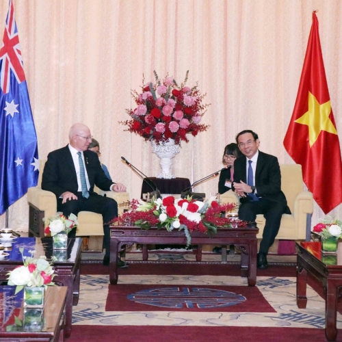 Lãnh đạo Thành phố Hồ Chí Minh tiếp Toàn quyền Australia